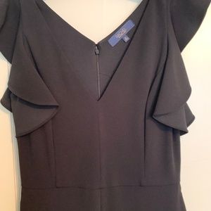 Rachel Roy Black  ruffle  sleeved cropped jumpsuit